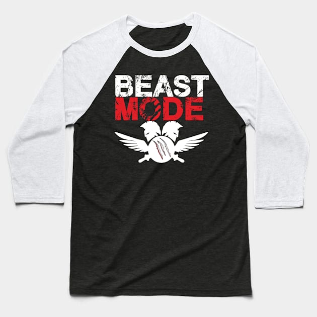 Beast mode warrior Baseball T-Shirt by Boss creative